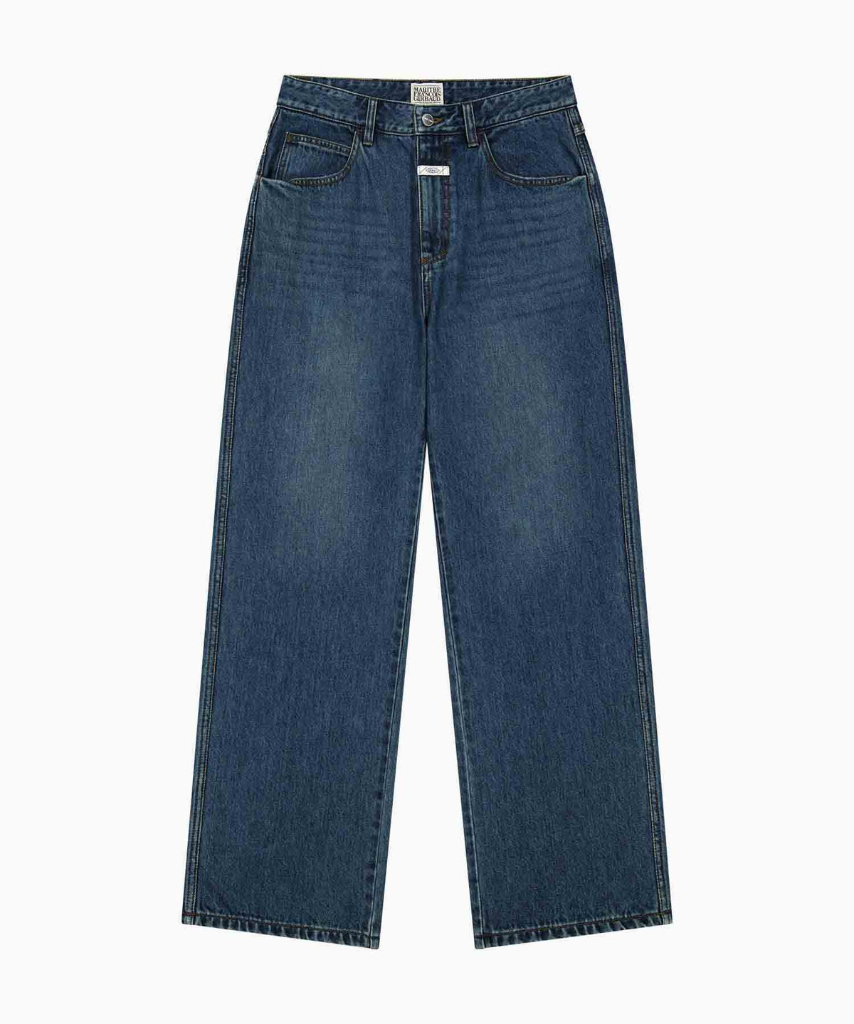Marithe & Francois Girbaud - New M High Straight Denim Pants (Dark Blue) product image 4 | TRAB K-Fashion Australia