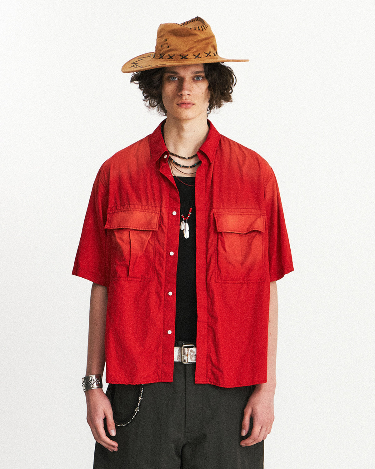 Eastlogue - Army Field Half Shirts (Fading Red) product image 2 | TRAB K-Fashion Australia