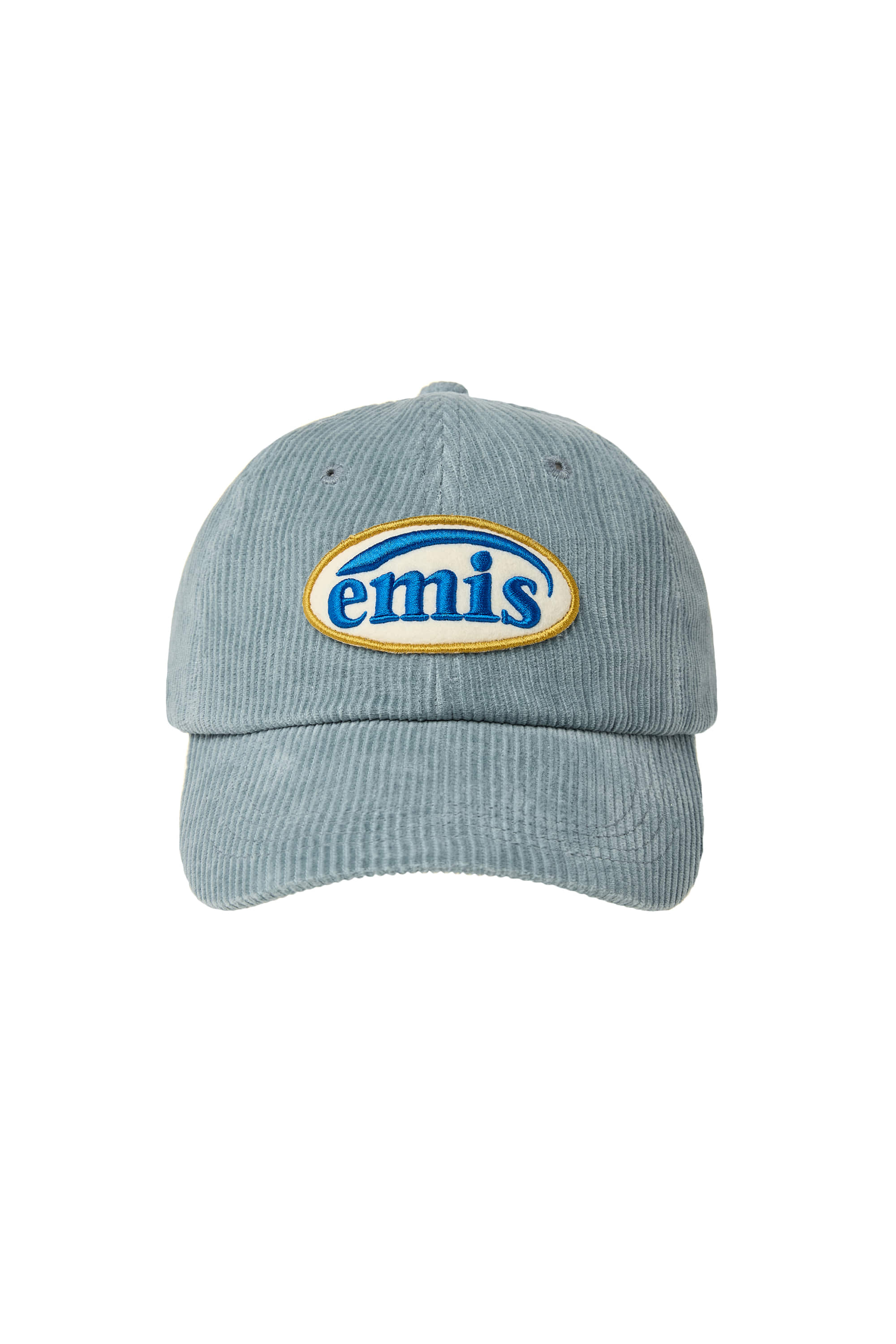 Emis - Corduroy Wappen Ball Cap Renewal (Ash Blue) product image 1 | TRAB K-Fashion Australia