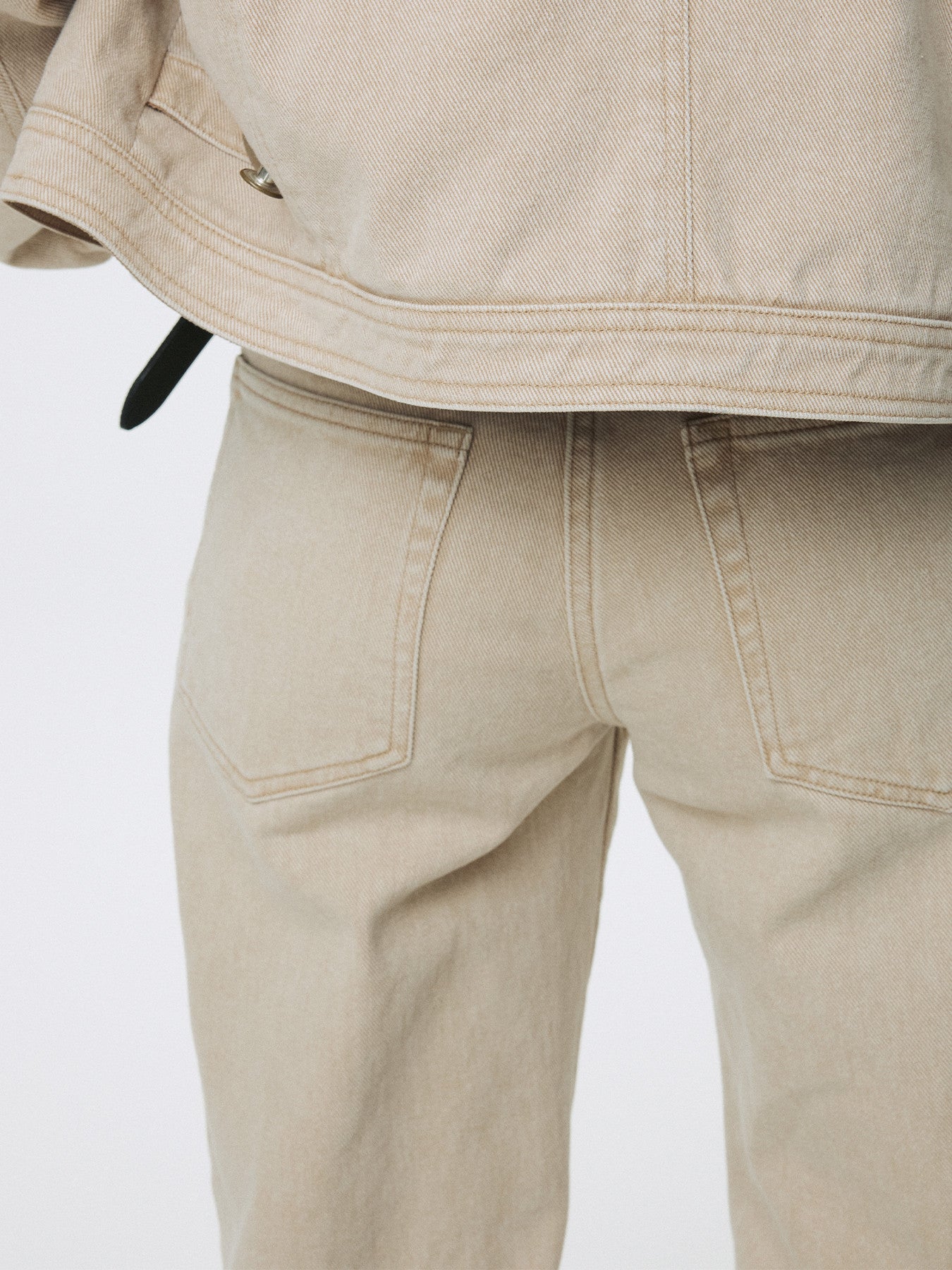Tonywack - Washed Cotton Straight Pants (Washed Beige) product image 3 | TRAB K-Fashion Australia