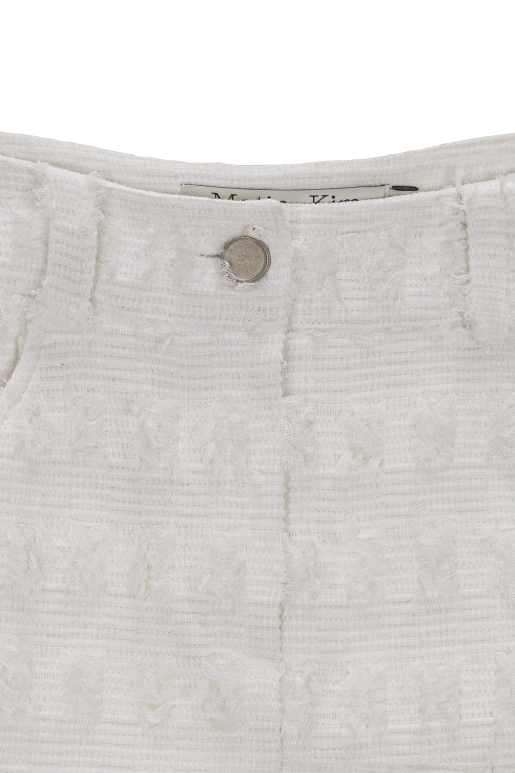 Matin Kim - Pleats Mixed Tweed Mini Skirt (Ivory) product image 3 | TRAB K-Fashion Australia