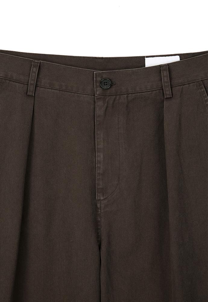 Art if acts - One Tuck Chino Pants (Brown) product image 7 | TRAB K-Fashion Australia