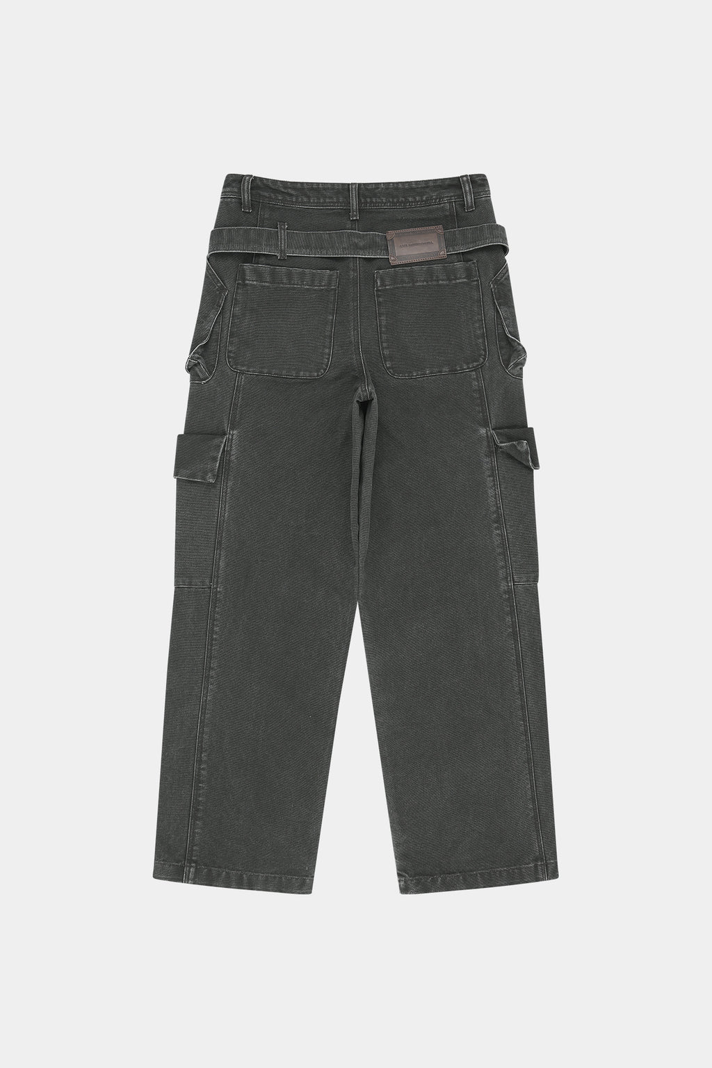 Andersson Bell - Belt Layered Cargo Wide-Leg Jeans (khaki) (Khaki) product image 14 | TRAB K-Fashion Australia