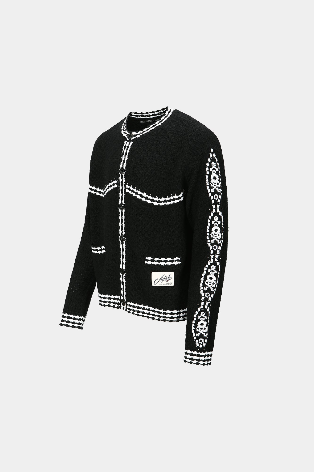 Andersson Bell - Fantasia Round-Neck Cardigan (Black) product image 11 | TRAB K-Fashion Australia