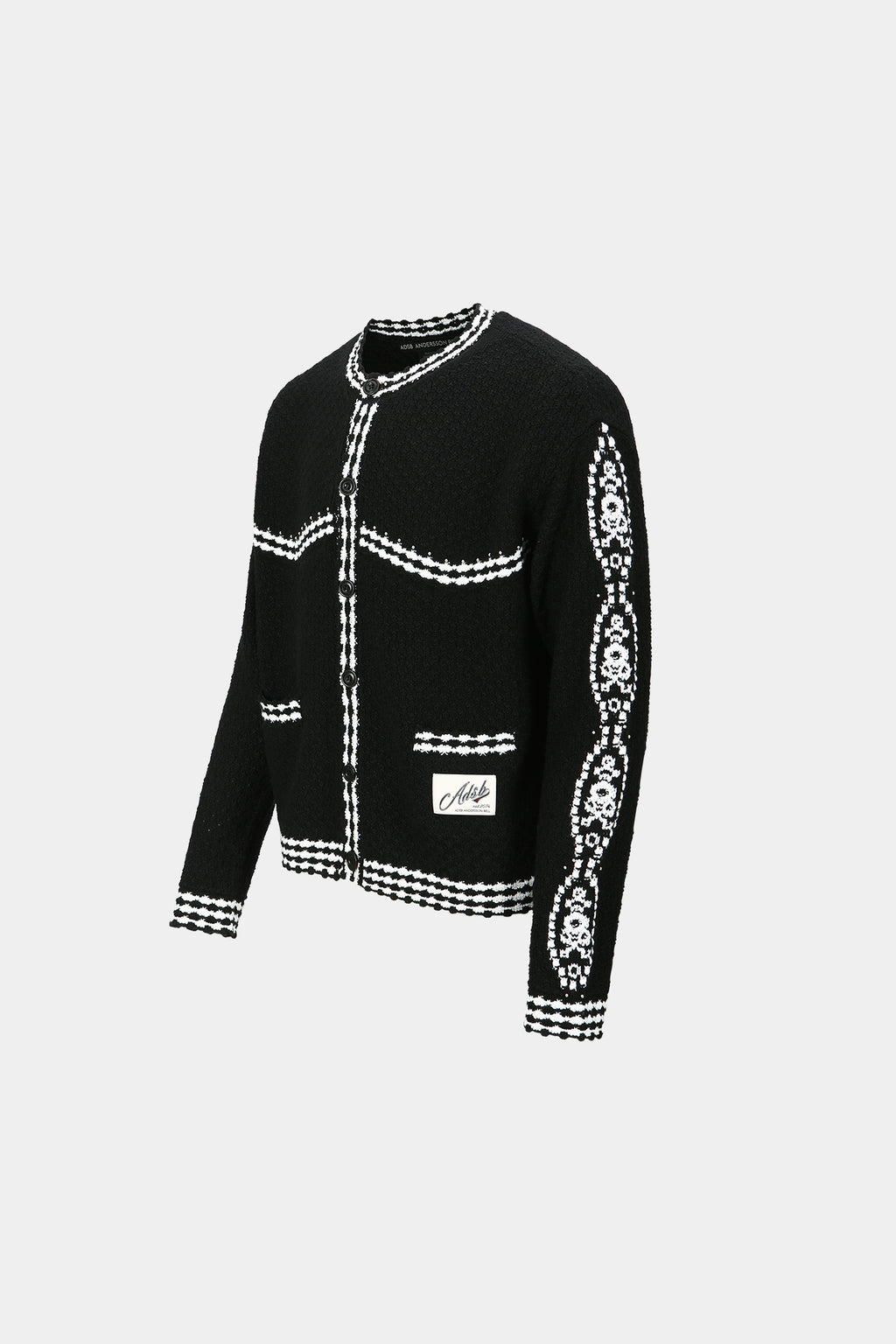 Andersson Bell - Fantasia Round-Neck Cardigan (Black) product image 11 | TRAB K-Fashion Australia