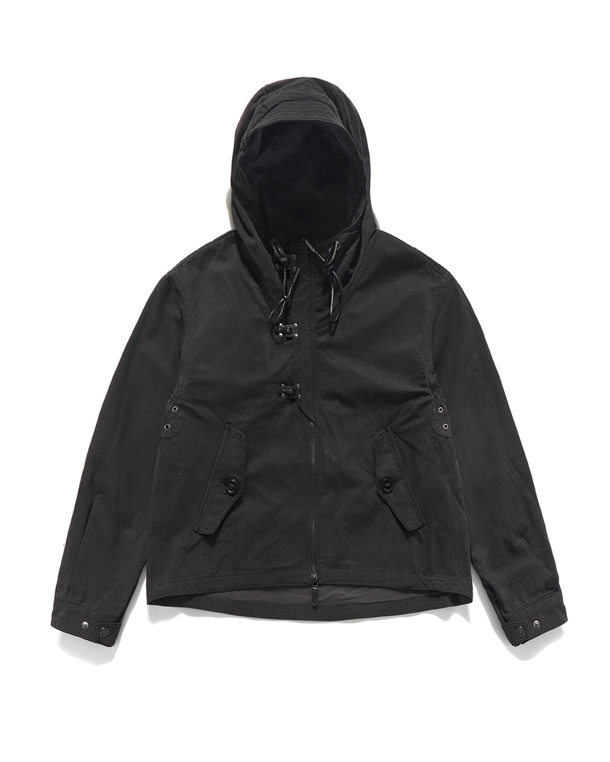 Eastlogue - Deck Hoodied Flare Parka (Black) product image 1 | TRAB K-Fashion Australia