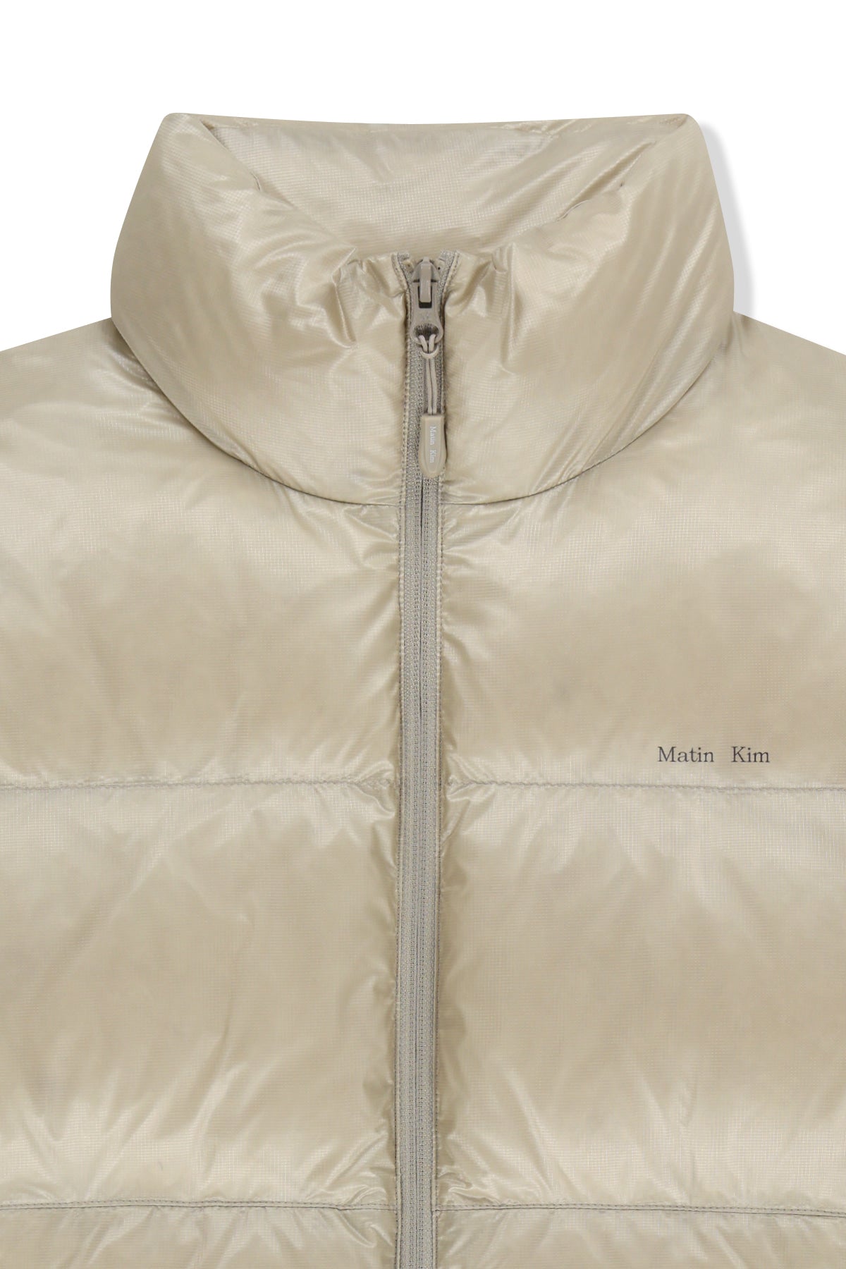 Matin Kim - Icon Logo Down Jumper (Light Beige) product image 3 | TRAB K-Fashion Australia