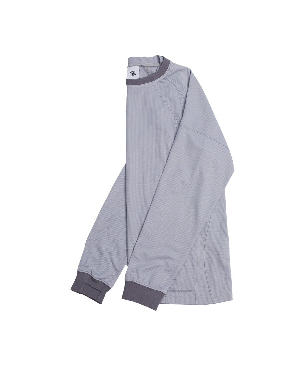 San San Gear - Placket Long Sleeves (Grey) product image 7 | TRAB K-Fashion Australia