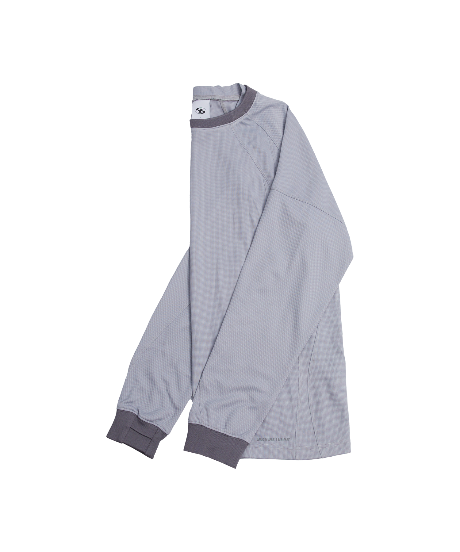 San San Gear - Placket Long Sleeves (Grey) product image 7 | TRAB K-Fashion Australia