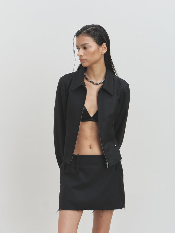 Tonywack - Distressed Wool Short Jacket (Black) product image 7 | TRAB K-Fashion Australia