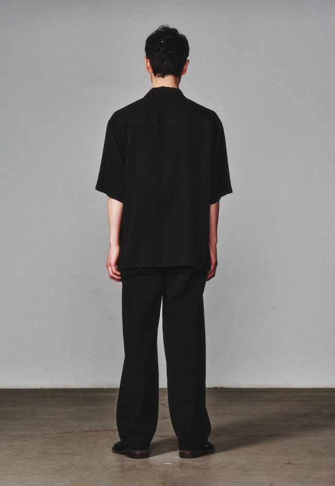 Art if acts - Tencel Two Pocket Half Shirt (Faded Black) product image 2 | TRAB K-Fashion Australia