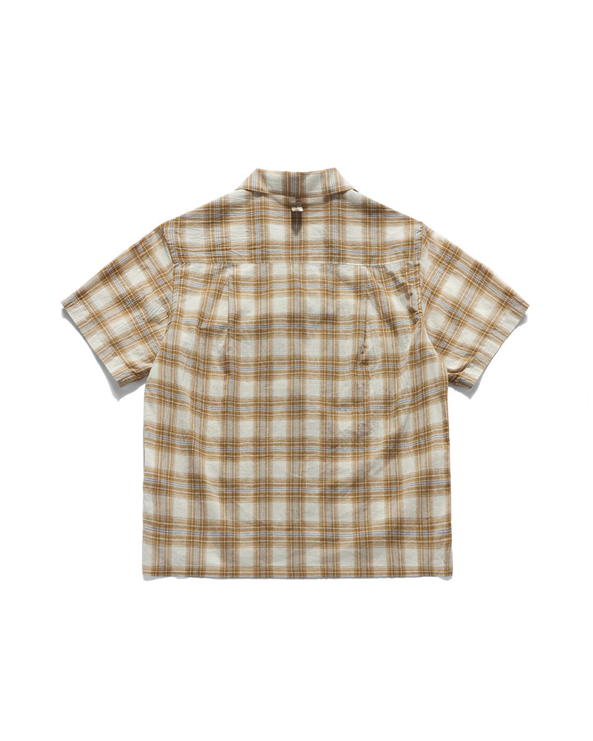 Eastlogue - Loiter Half Shirts (Beige & Blue Check) product image 2 | TRAB K-Fashion Australia