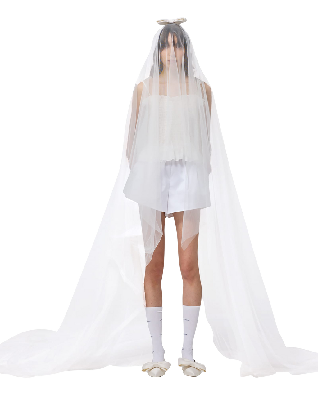 Kimhe Kim - Seersucker Smoked Top (White) product image 17 | TRAB K-Fashion Australia