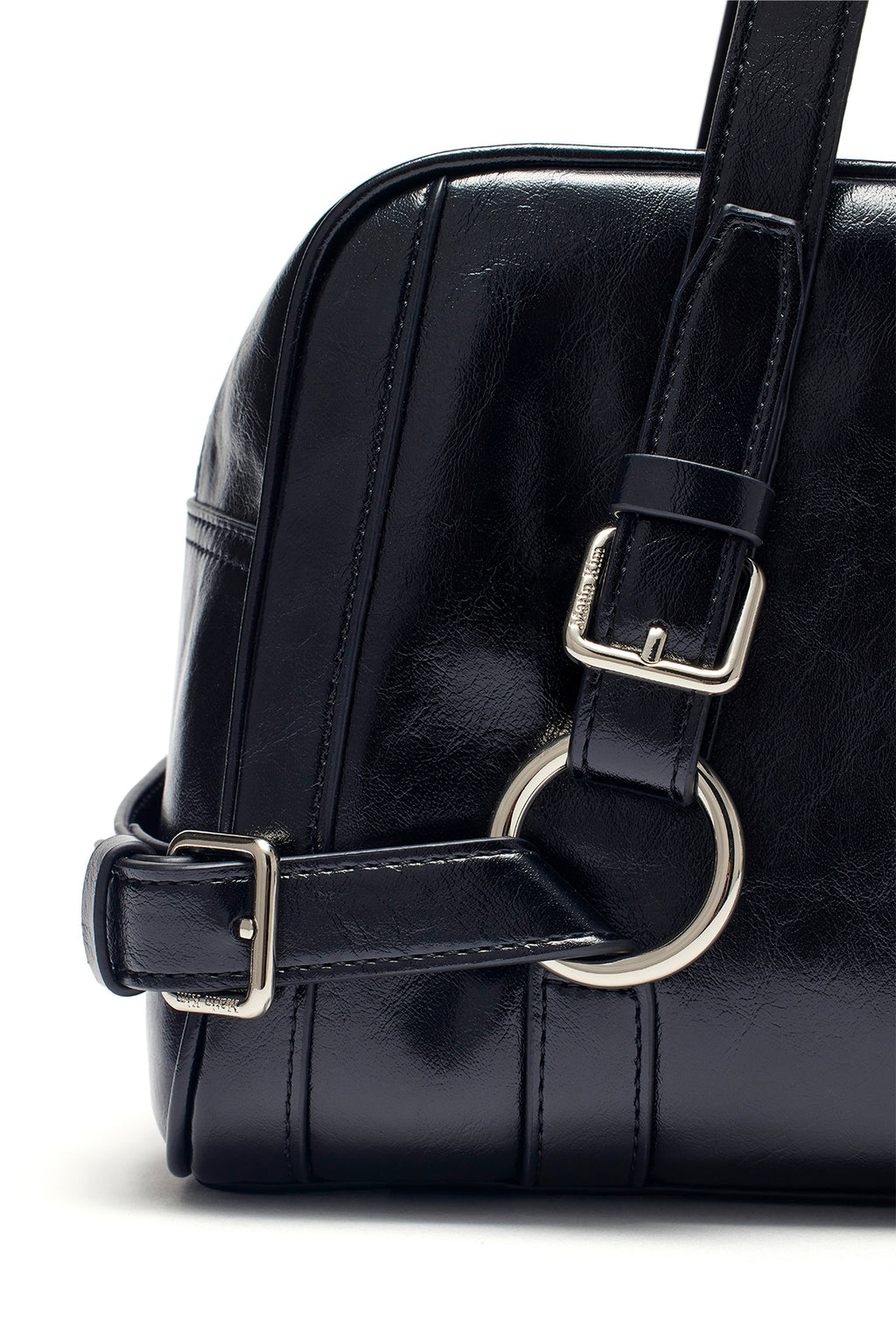 Matin Kim - Biker Detail Medium Shoulder Bag (Black) product image 3 | TRAB K-Fashion Australia
