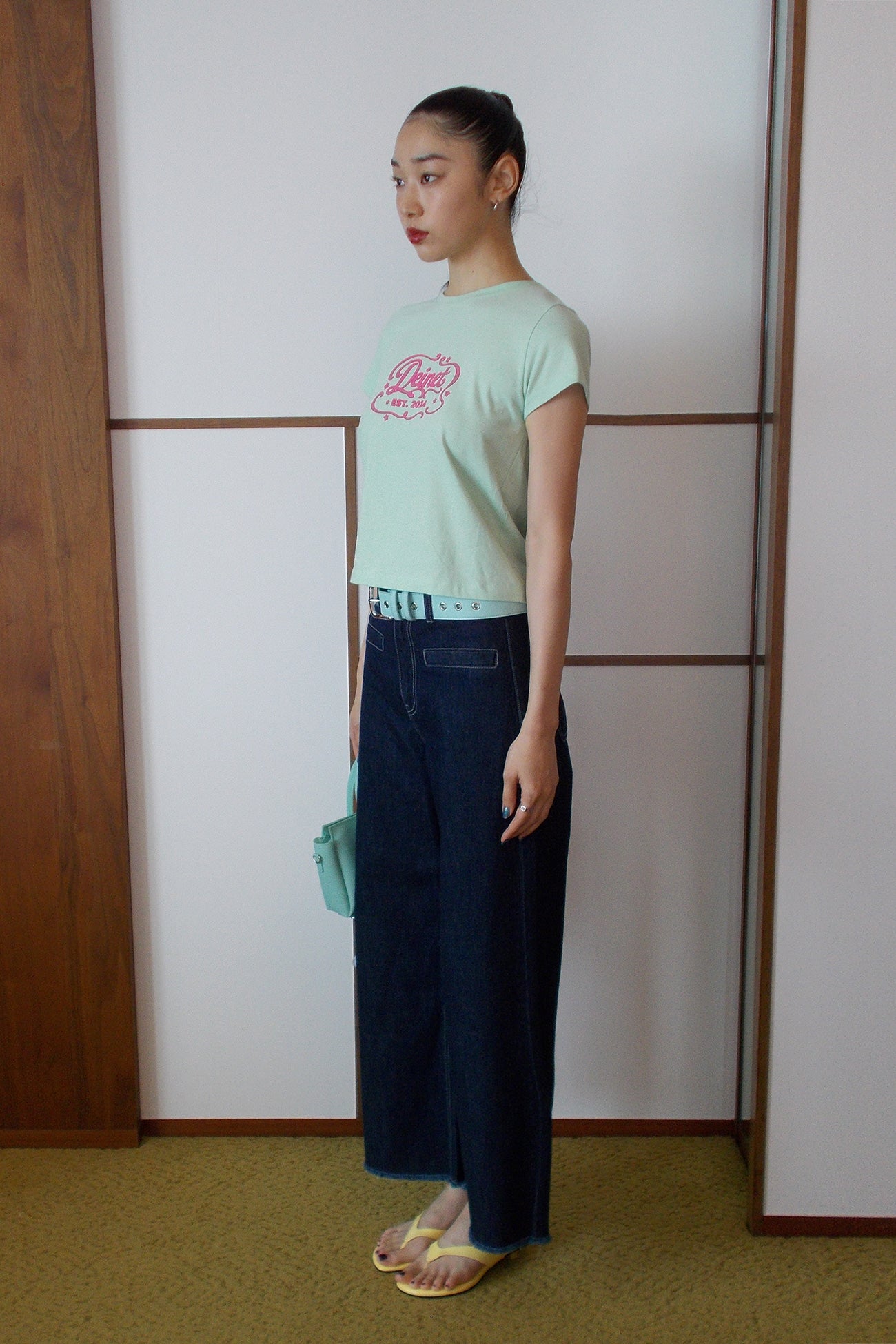 Deinet - Wide Denim Pants (Blue) product image 2 | TRAB K-Fashion Australia