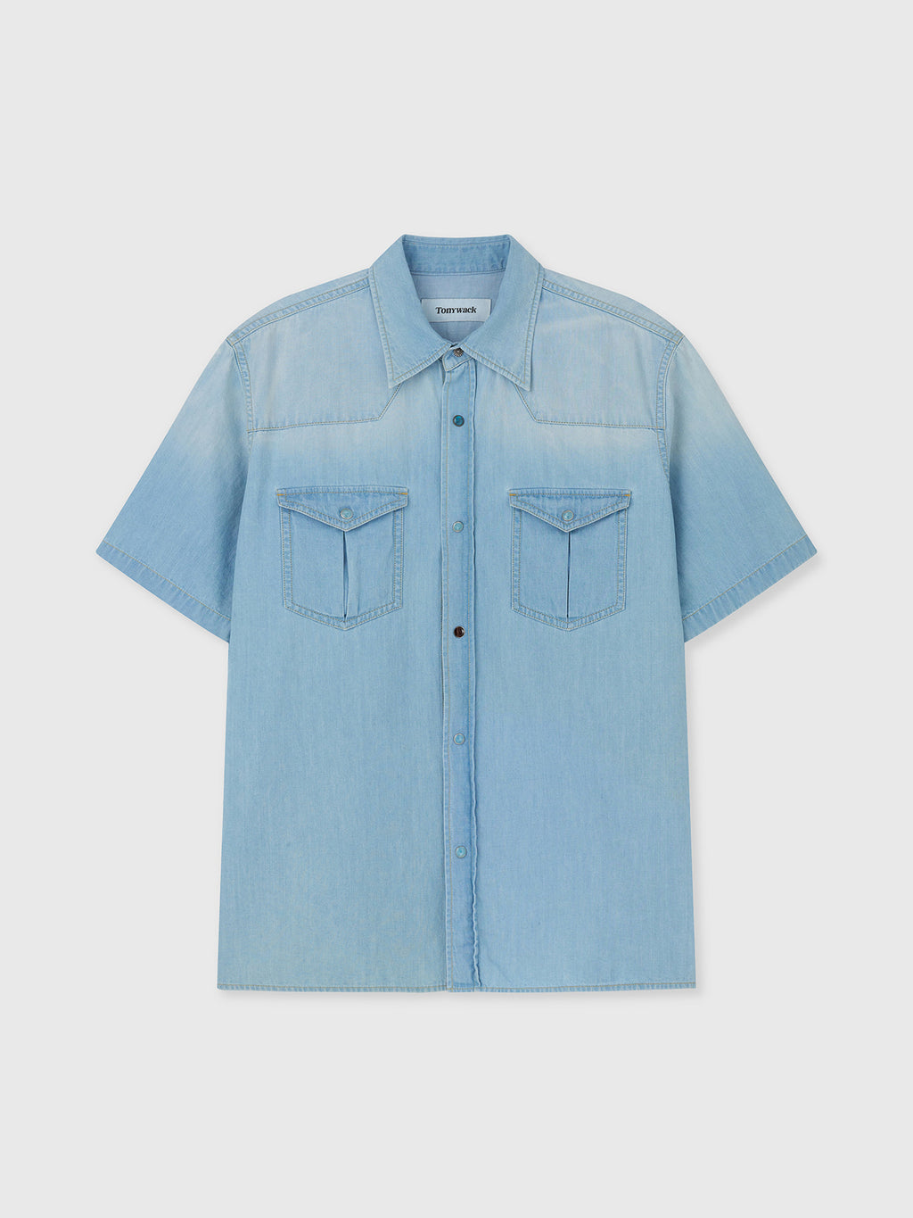 Tonywack - Vintage Denim Western Shirt (Light Washed Blue) product image 10 | TRAB K-Fashion Australia