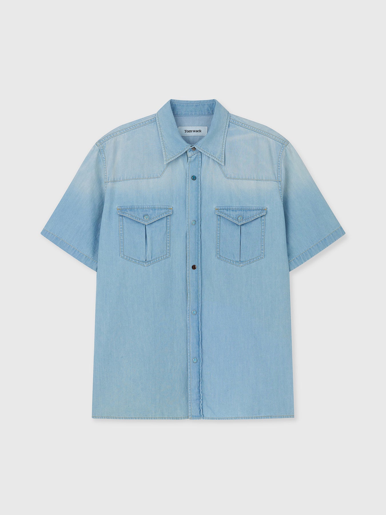 Tonywack - Vintage Denim Western Shirt (Light Washed Blue) product image 10 | TRAB K-Fashion Australia