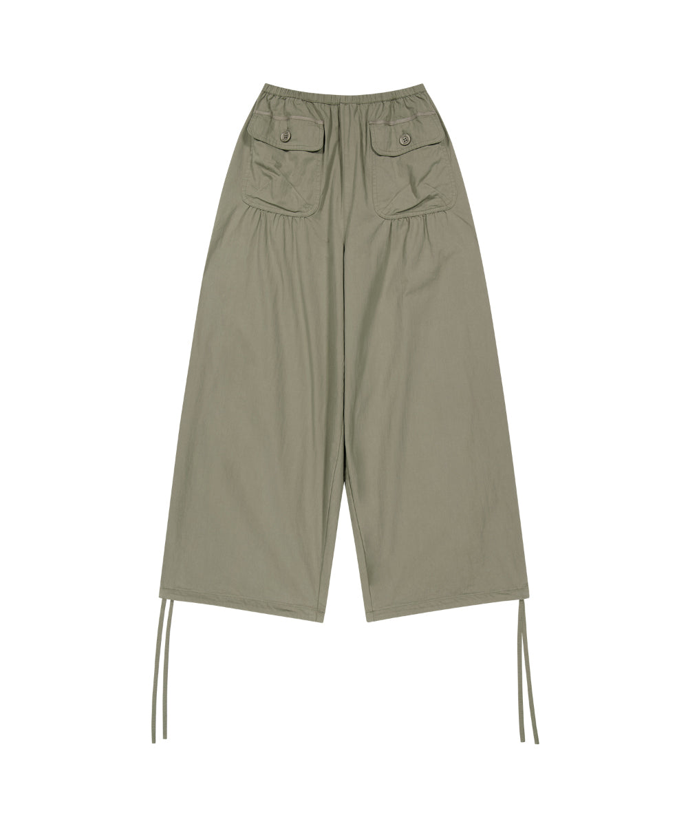 Coyseio - Shirring Tobi Pants (Khaki) product image 10 | TRAB K-Fashion Australia