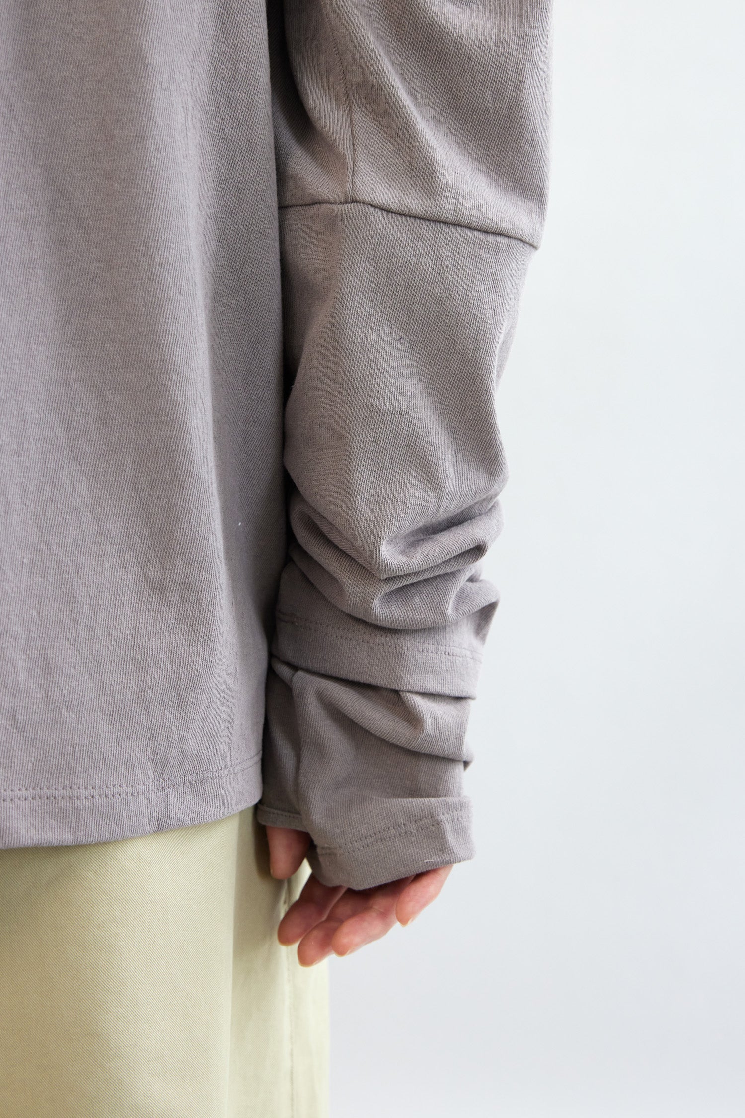 Hatchingroom - Double Sleeve Tee Rose (Grey) product image 11 | TRAB K-Fashion Australia