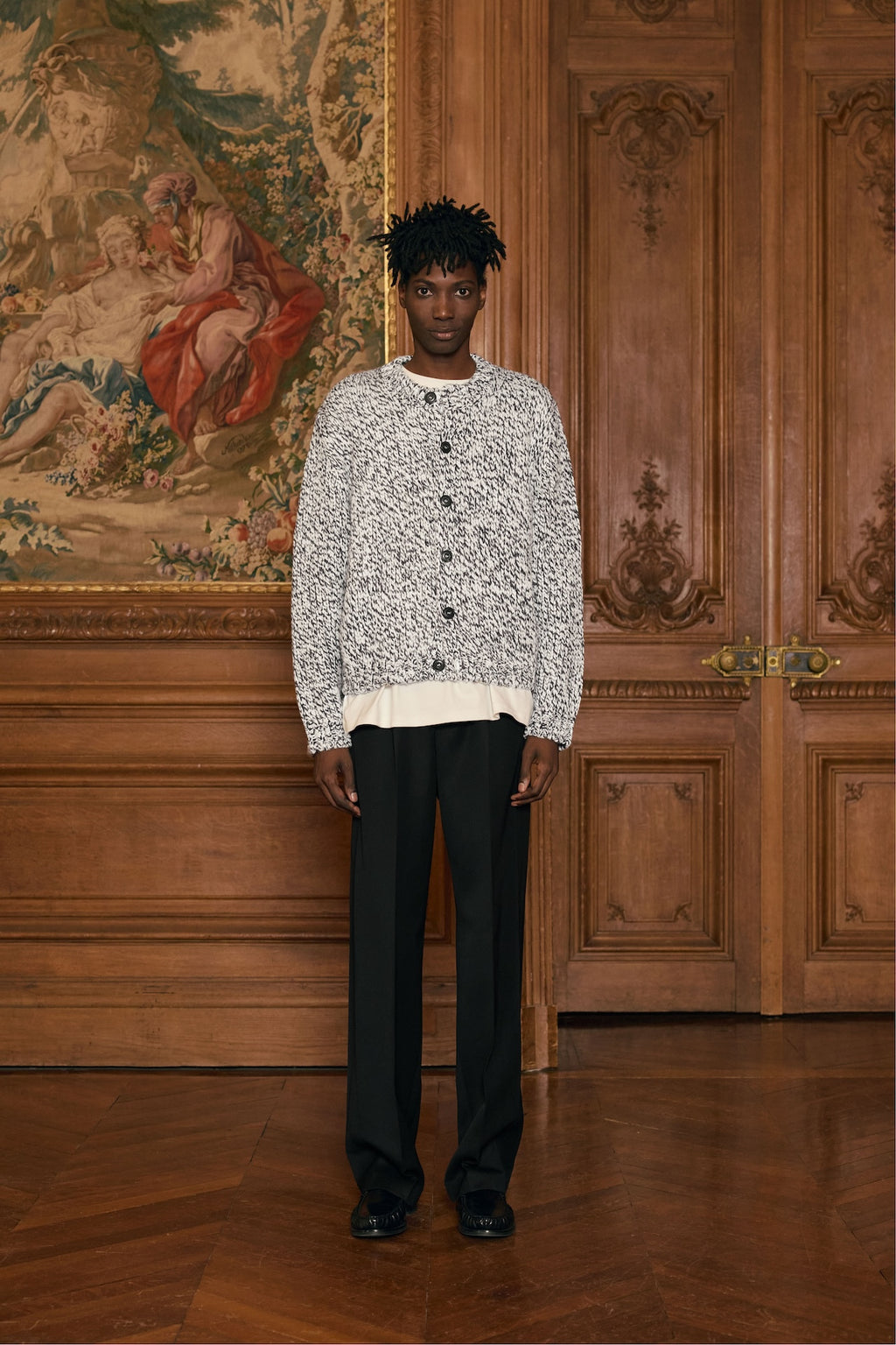 STU - Heather Round Neck Cardigan (OC) product image 10 | TRAB K-Fashion Australia