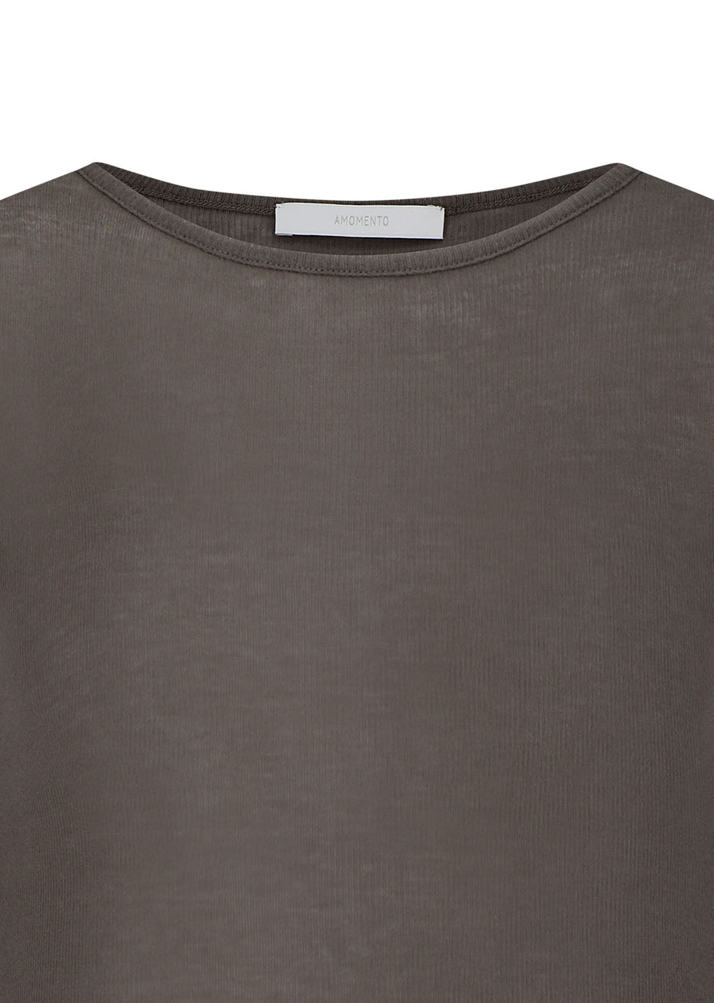 Amomento - Round Short Sleeve T-shirt (Brown) product image 4 | TRAB K-Fashion Australia