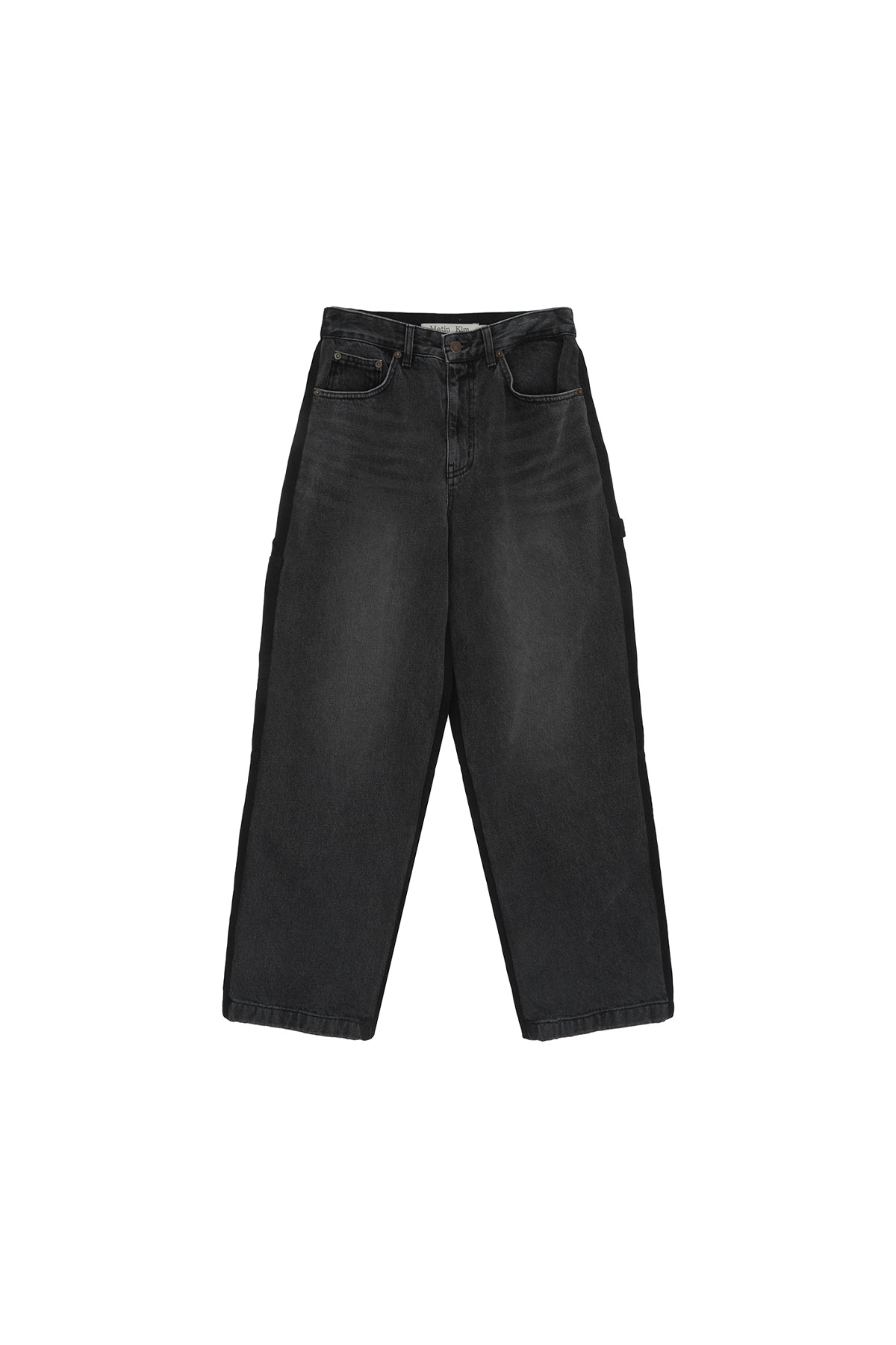 Matin Kim - Double Side Carpenter Denim Pants (Black) product image 1 | TRAB K-Fashion Australia
