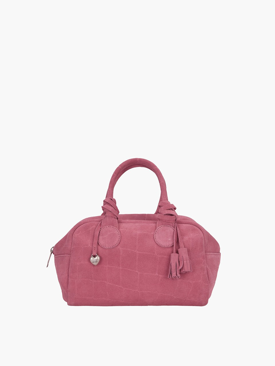Marge Sherwood - Soft Bowling (Pink Croc-Effect Suede) product image 1 | TRAB K-Fashion Australia