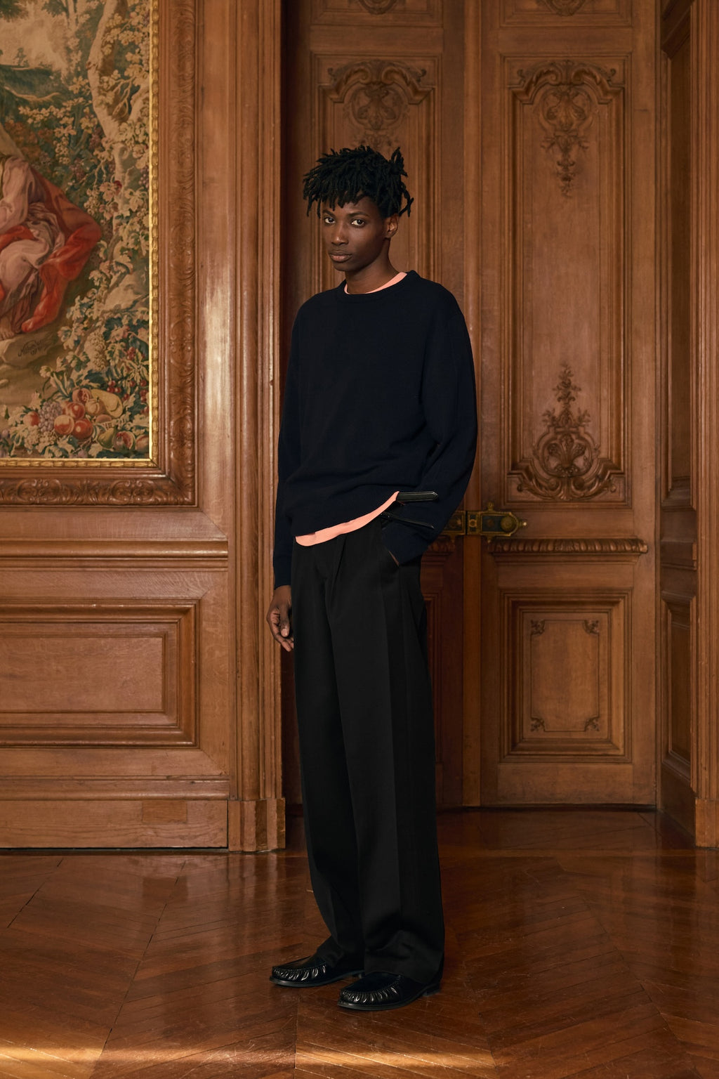 STU - Crease Double Belt Slacks (Black) product image 8 | TRAB K-Fashion Australia