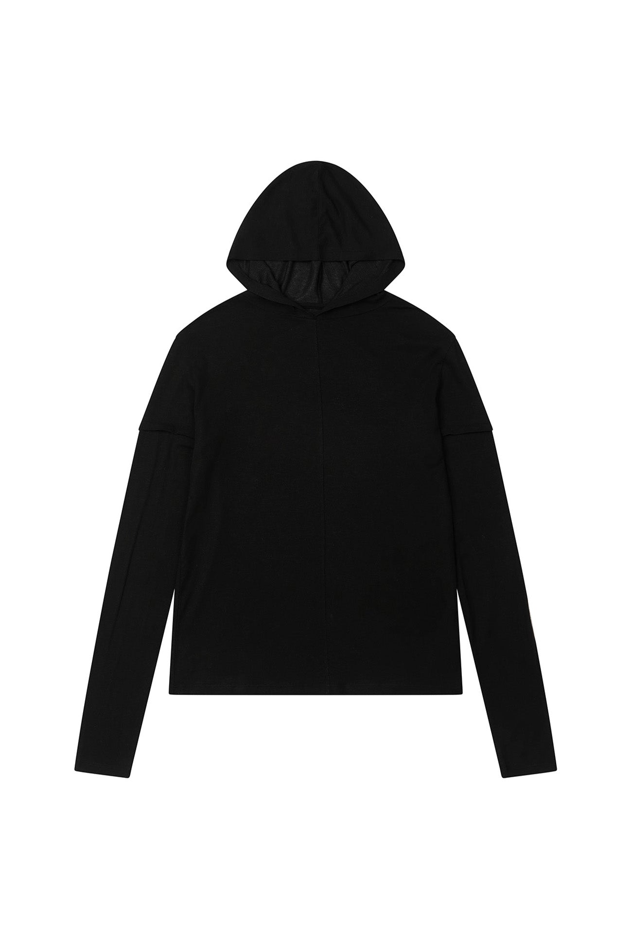 Deinet - Fake Hood Long Sleeve (Black) product image 9 | TRAB K-Fashion Australia