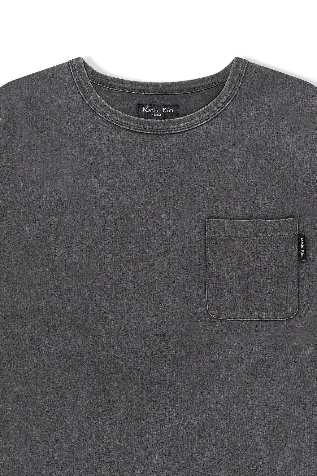 Matin Kim - Vintage Washed Pocket Top (Charcoal) product image 3 | TRAB K-Fashion Australia