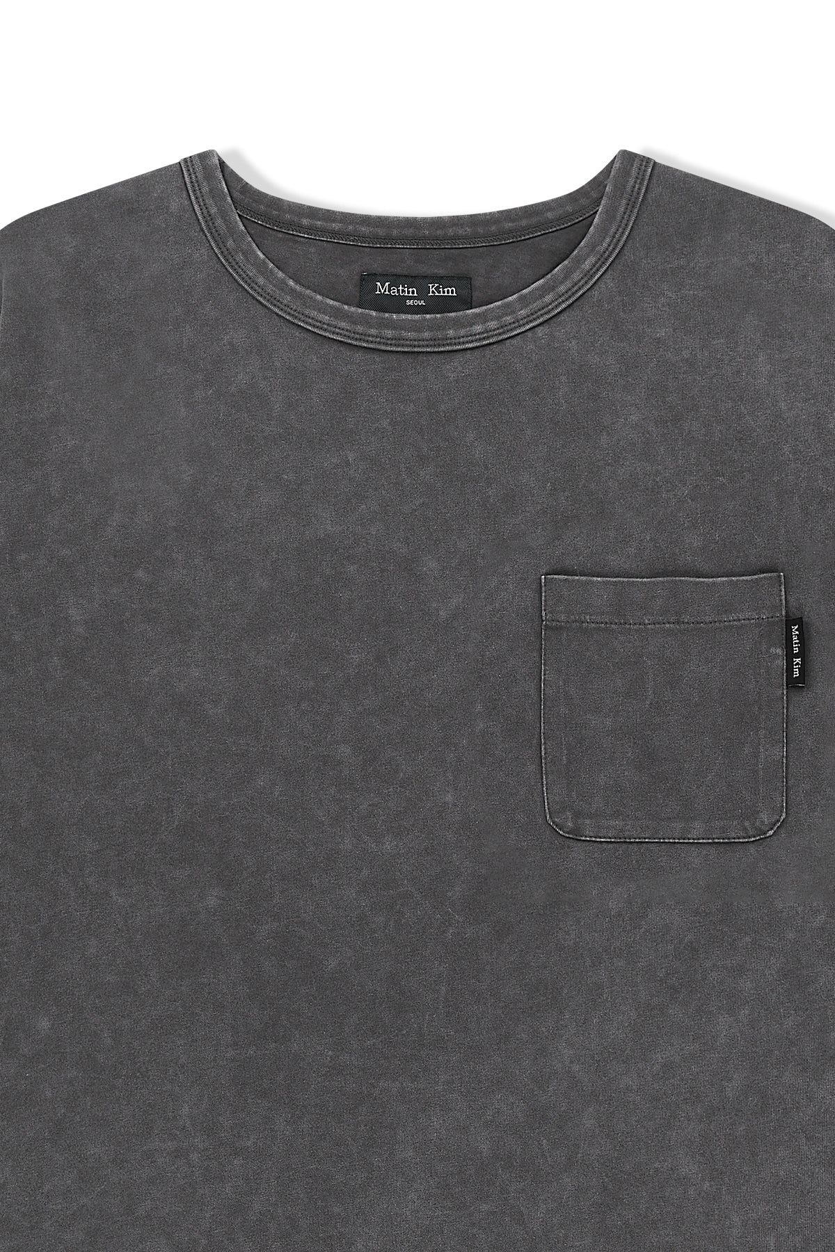 Matin Kim - Vintage Washed Pocket Top (Charcoal) product image 3 | TRAB K-Fashion Australia