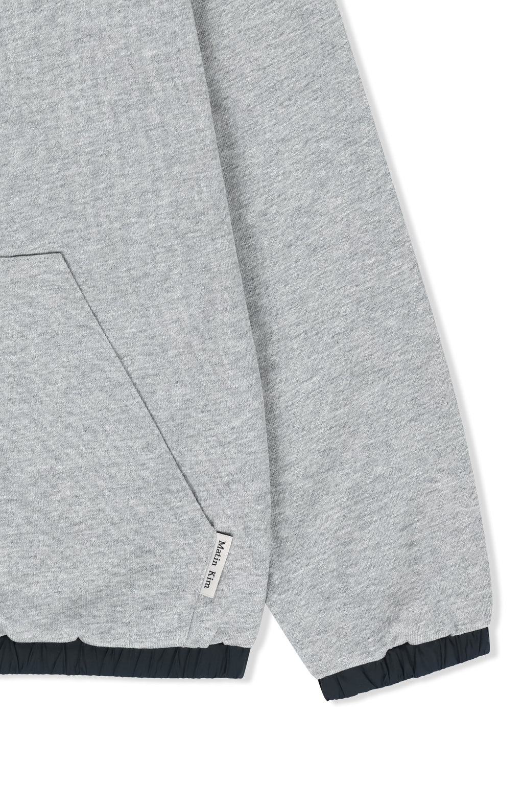 Matin Kim - Double Face Hoody Zip Up (Navy) product image 9 | TRAB K-Fashion Australia