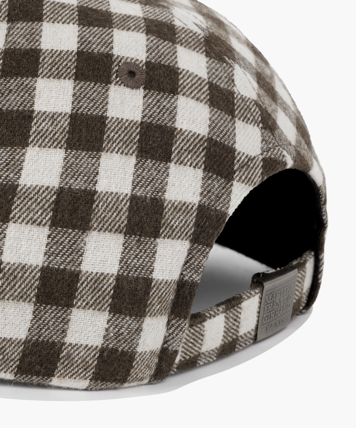 Marithe & Francois Girbaud - Small Classic Logo Check Flat Brim Cap (Brown) product image 4 | TRAB K-Fashion Australia