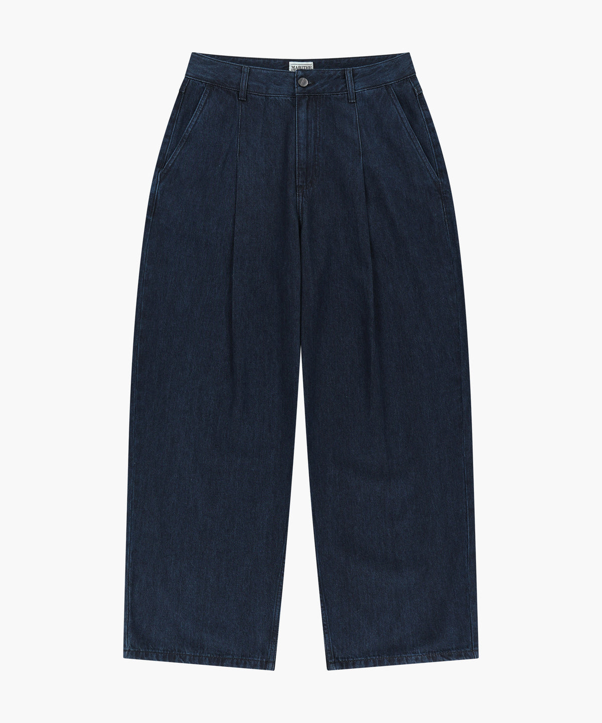Marithe & Francois Girbaud - Wide Fit Tuck Denim Pants (Indigo) product image 1 | TRAB K-Fashion Australia