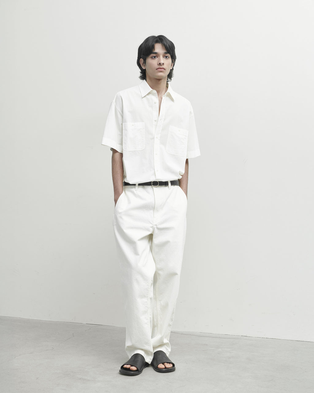 Brownyard - Half Work Shirt (Ivory) product image 2 | TRAB K-Fashion Australia