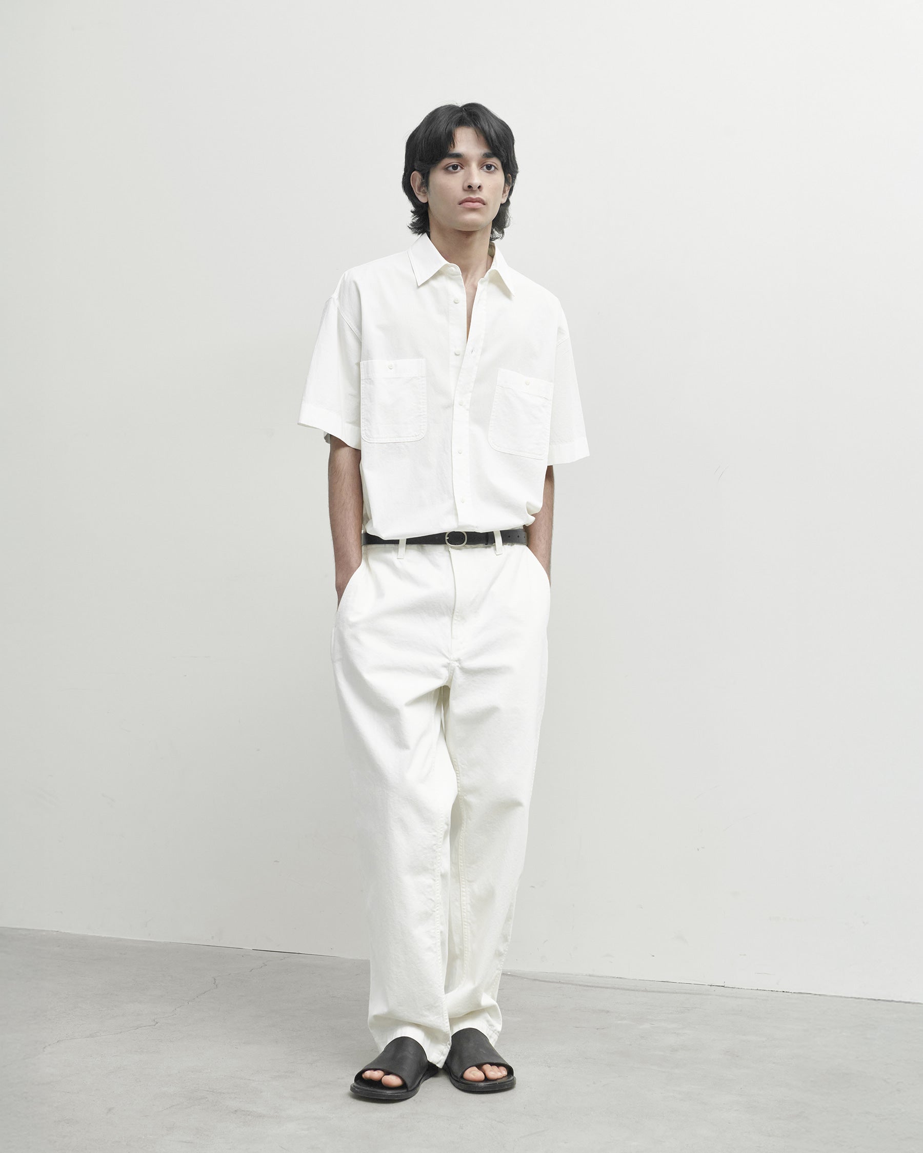 Brownyard - Half Work Shirt (Ivory) product image 2 | TRAB K-Fashion Australia