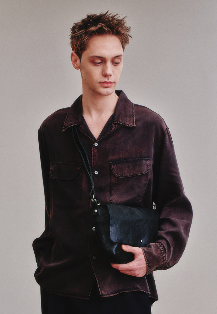 Art if acts - Tencel Two Pocket Shirt (Vintage Navy) product image 2 | TRAB K-Fashion Australia