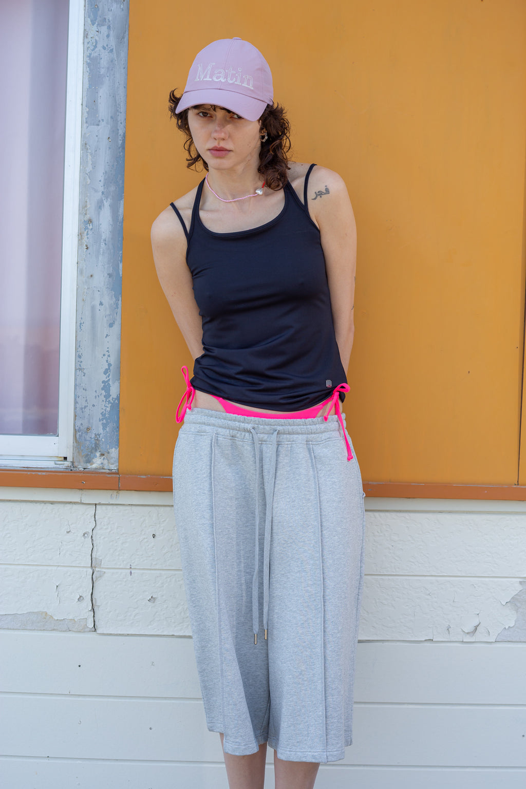 Matin Kim - String Halter Neck Tank Top (Black) product image 10 | TRAB K-Fashion Australia