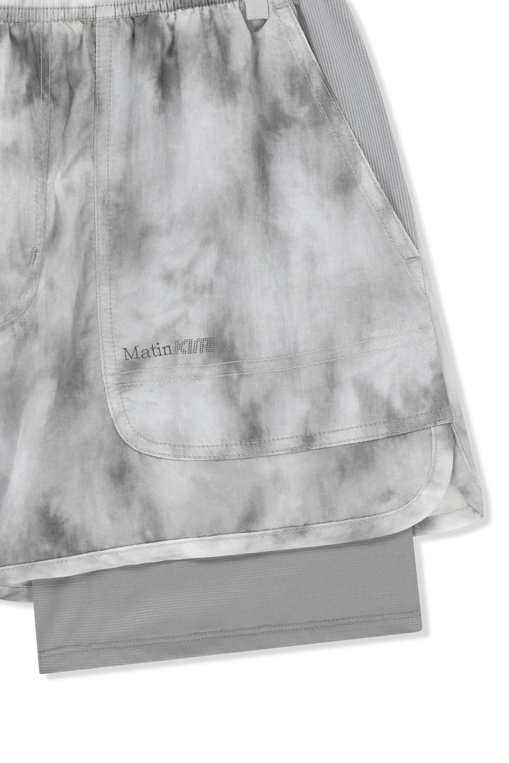 Matin Kim - Matin Pace Motion Shorts (Light Grey) product image 4 | TRAB K-Fashion Australia