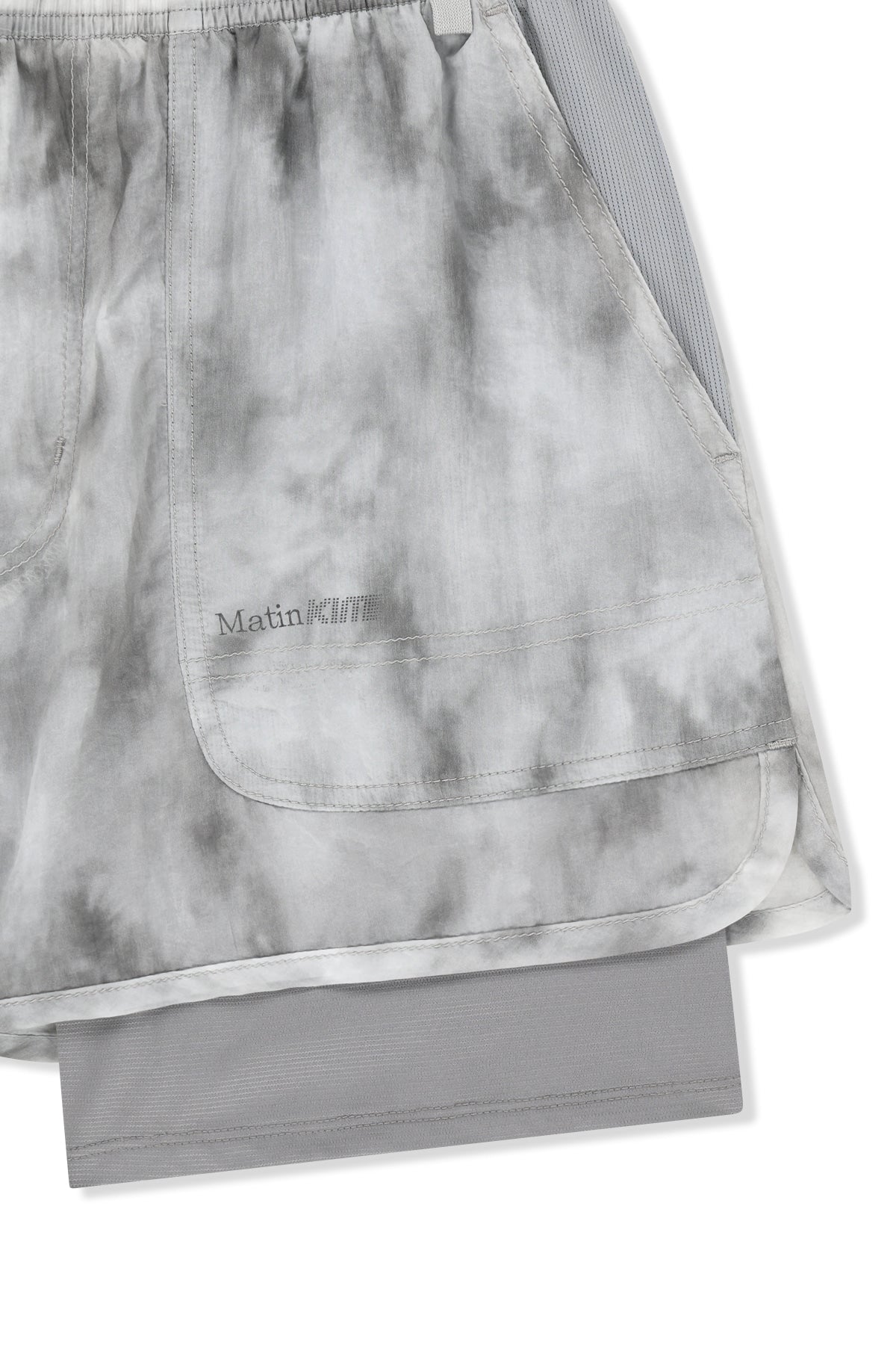 Matin Kim - Matin Pace Motion Shorts (Light Grey) product image 4 | TRAB K-Fashion Australia