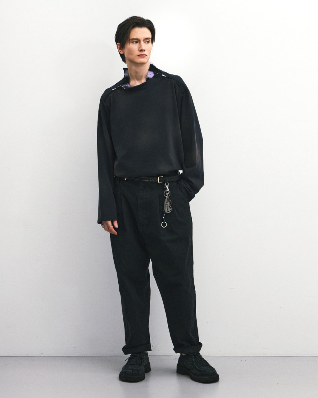 Eastlogue - Army Double Zip L.s T-shirts (D.navy) product image 4 | TRAB K-Fashion Australia