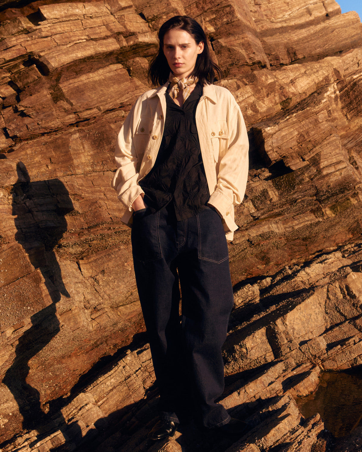 Eastlogue - Cinch Back M-35 Pants (Indigo) product image 1 | TRAB K-Fashion Australia