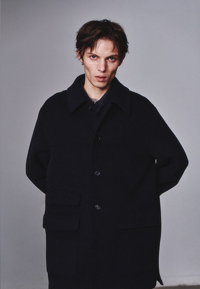 Art if acts - Handmade Car Coat (Deep Navy) product image 6 | TRAB K-Fashion Australia