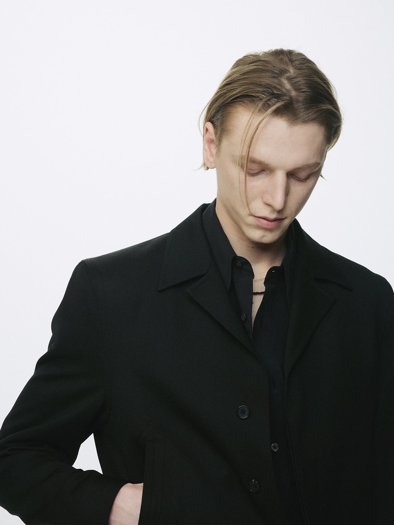 Tonywack - Wool Cropped Tailored Blouson (Black) product image 6 | TRAB K-Fashion Australia