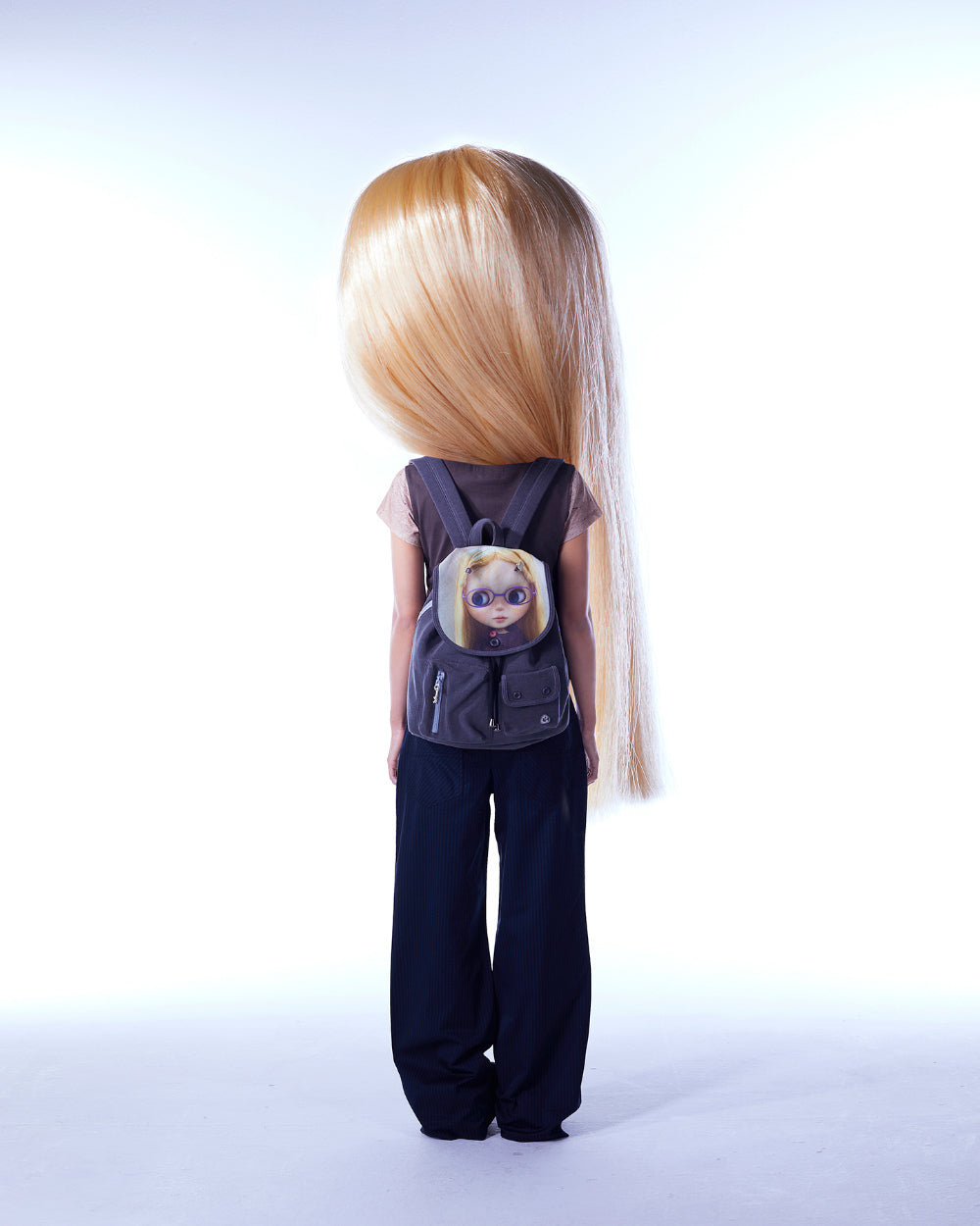 Coyseio - Coyseio X Blythe Check Boot Cut Pants (Navy) product image 5 | TRAB K-Fashion Australia