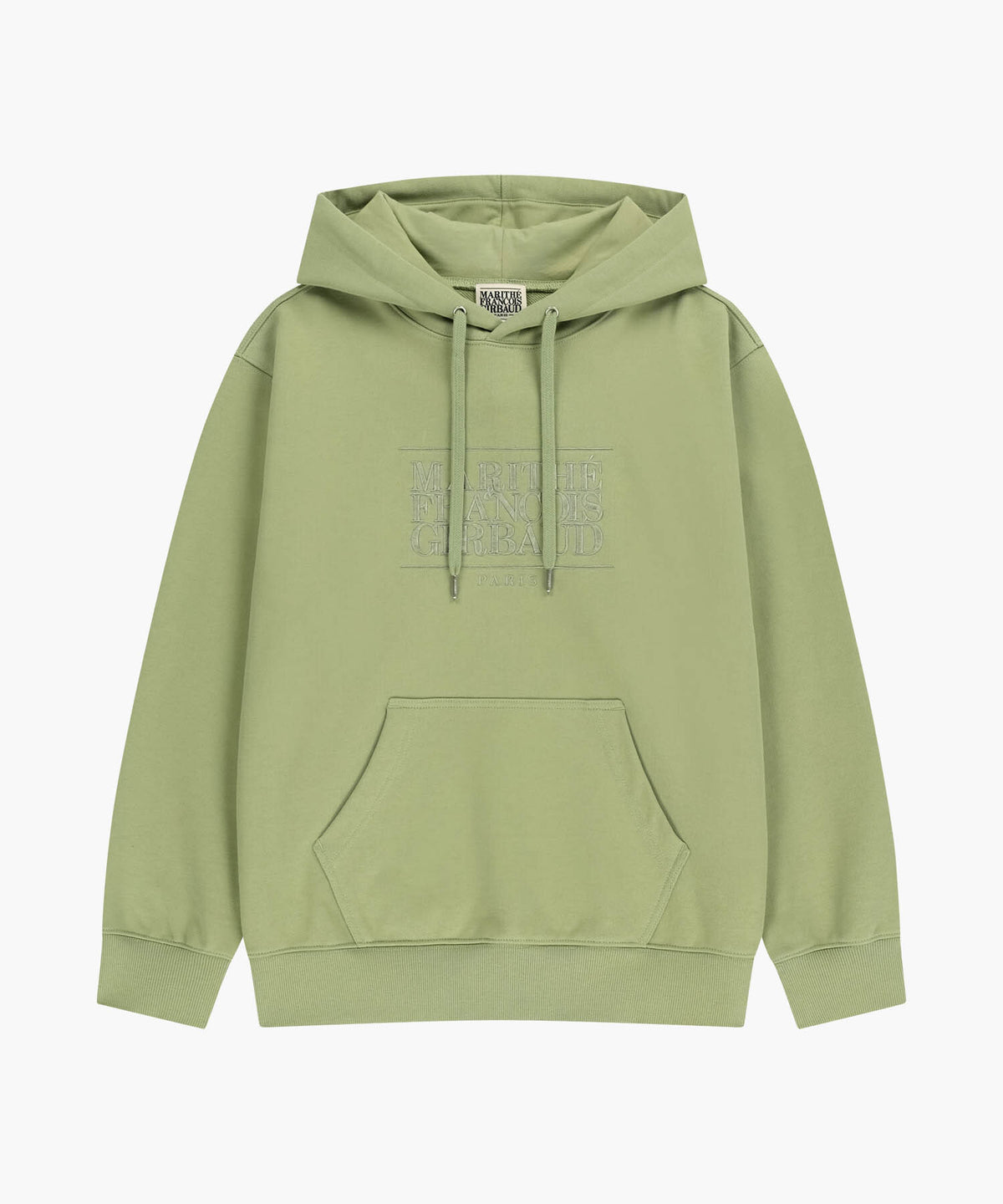 Marithe & Francois Girbaud - Classic Logo Embroidery Hoodie (Olive) product image 6 | TRAB K-Fashion Australia
