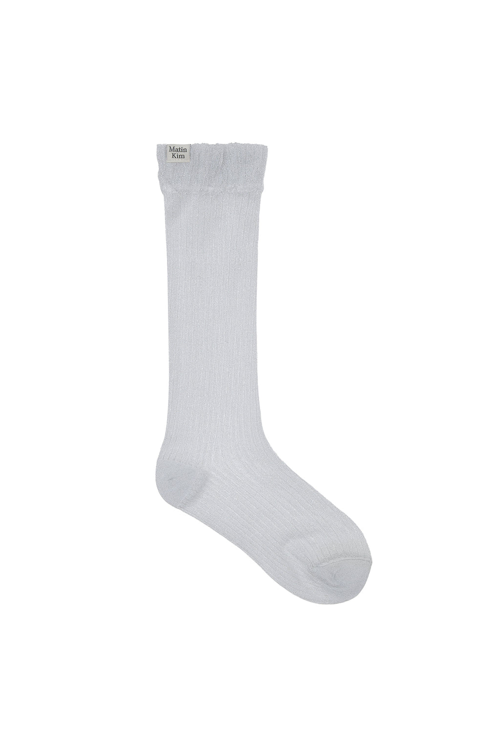 Matin Kim - Glow Sheer Crew Socks (Light Grey) product image 1 | TRAB K-Fashion Australia