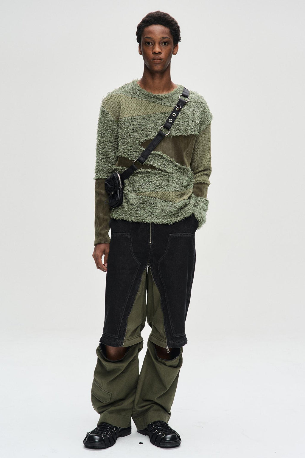 Andersson Bell - Ghillie Color Block Sweater (Black) product image 6 | TRAB K-Fashion Australia
