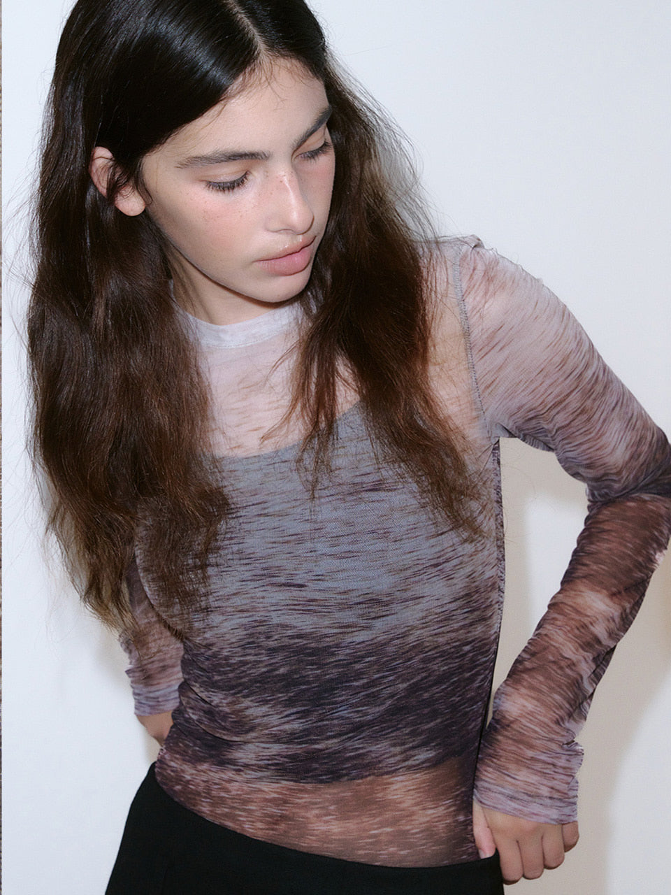 Kijun - Deer Mesh Top (Multi) product image 6 | TRAB K-Fashion Australia