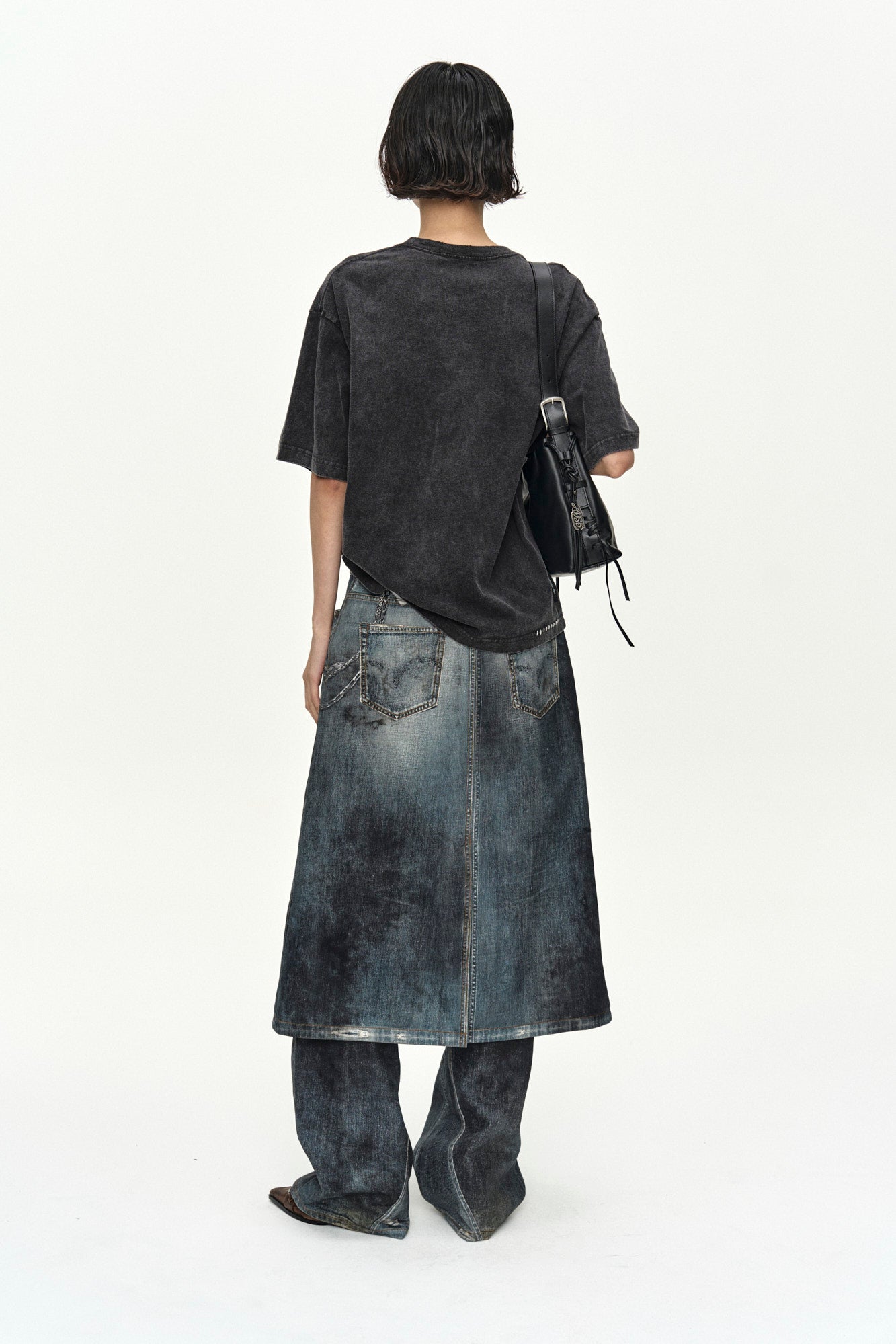 Andersson Bell - Rosie Hot-Fix Printed T-Shirt (Charcoal) product image 8 | TRAB K-Fashion Australia